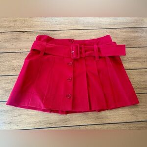 Prada Red Mini Skirt